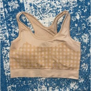 Padded sports bra checkered